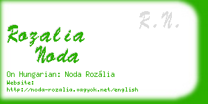 rozalia noda business card